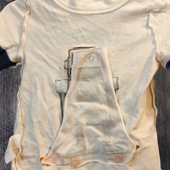 18-24m Crazy 8 Skateboard Robot Double Sleeve Toddler Long Sleeve Tee Shirt - Picture 5 of 7